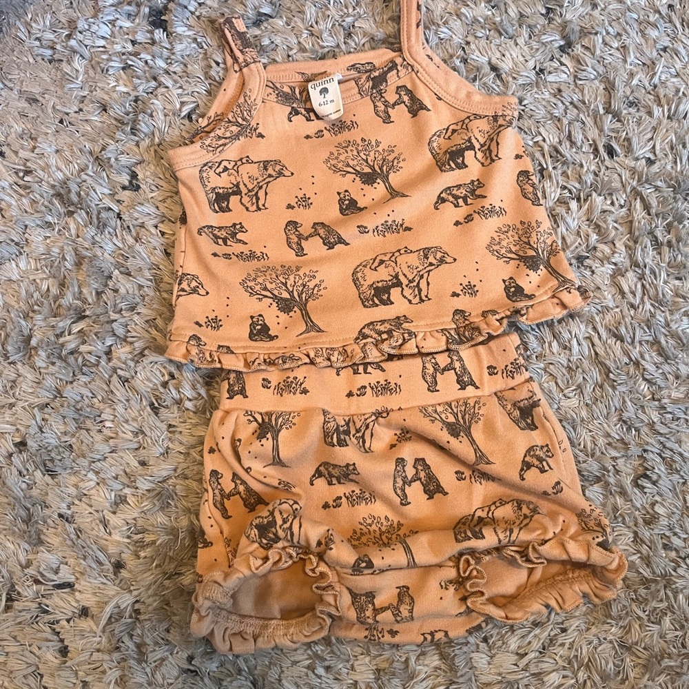 Kate Quinn bear print baby Set
